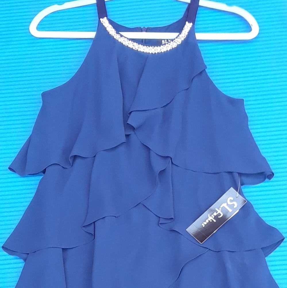 New. Layered Ruffle Dress